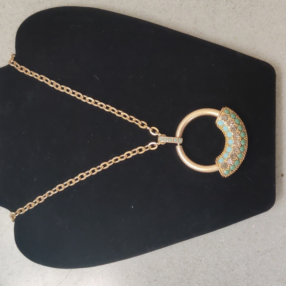 Lia Sophia Chimera Mirage Necklace 28"-31" Gold Tone